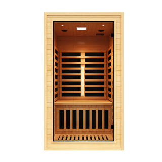 Nicebeam 1–2 Person Far Infrared Sauna Cabin with Red Light