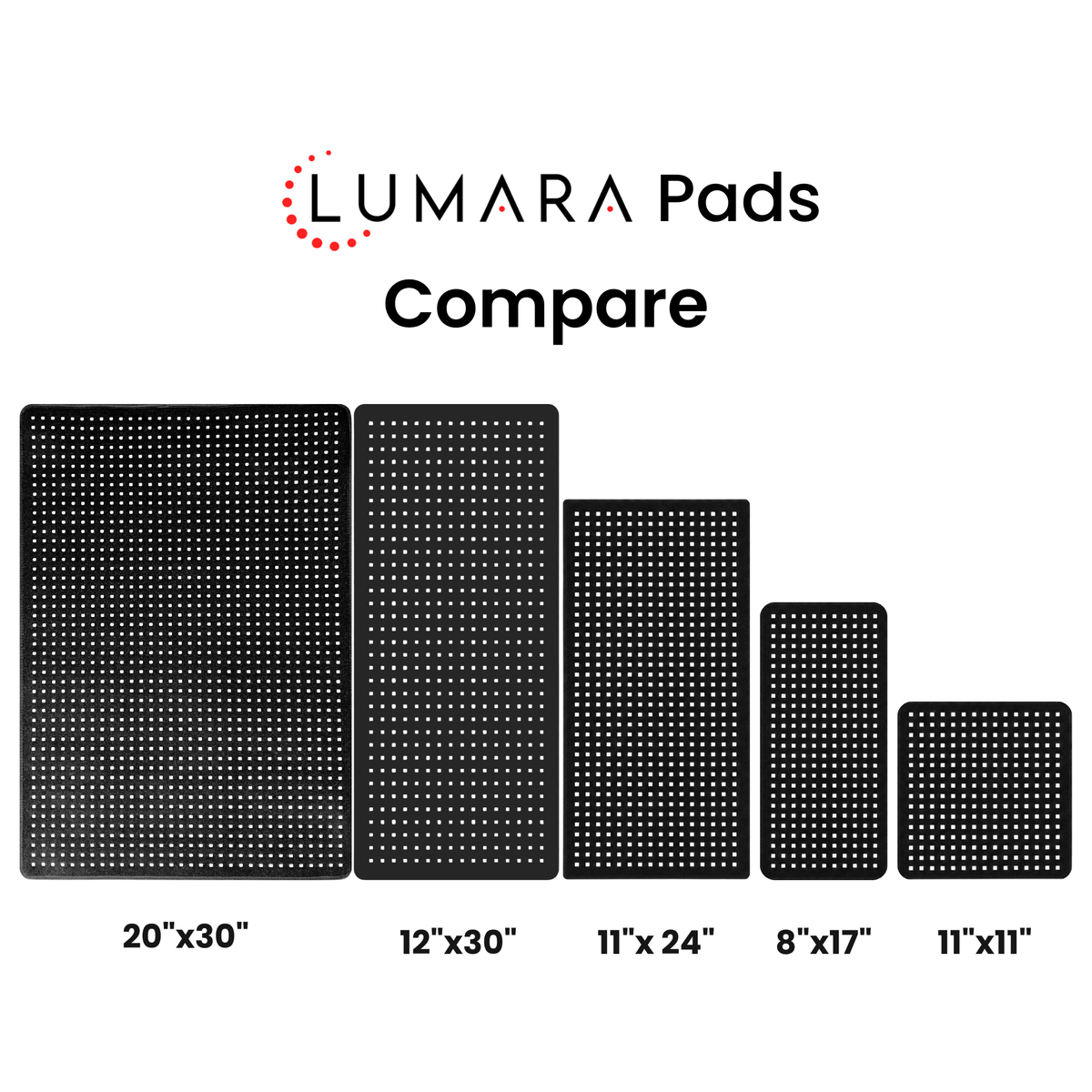 Lumara Pad Red & Near-Infrared LED Light Pad, 5 Sizes