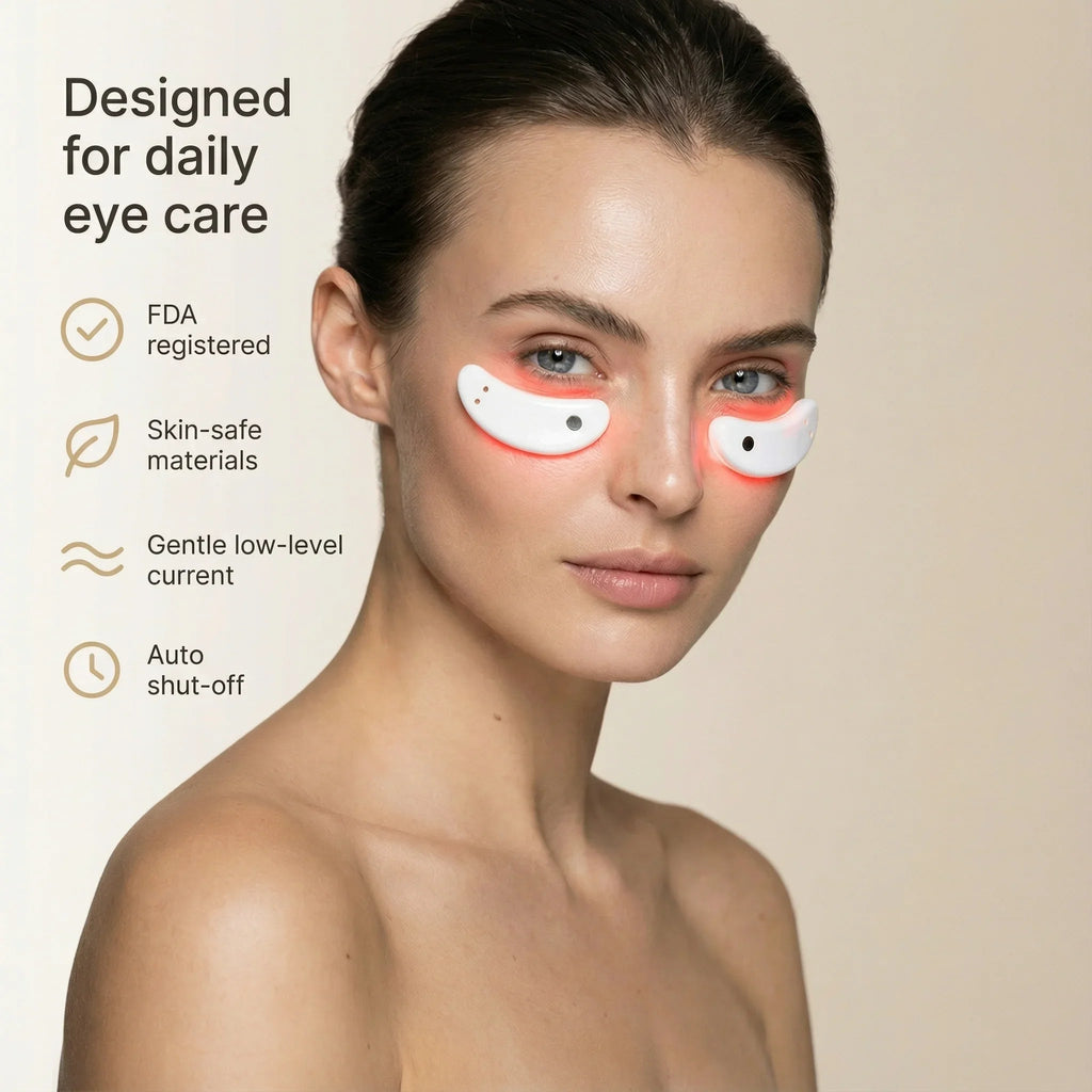 Nicebeam Eye Pods 660nm Red Light & EMS Under-Eye Wearable