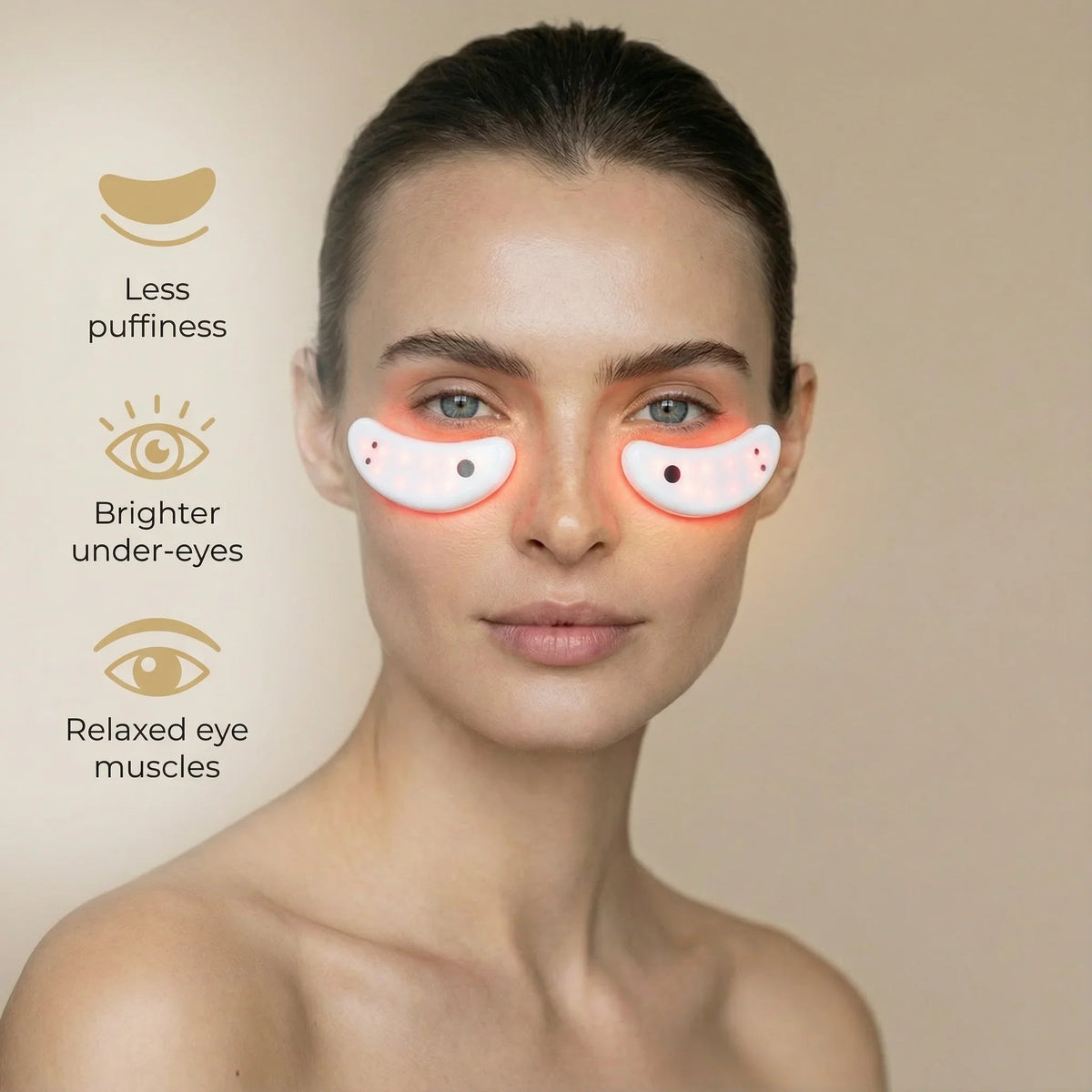 Nicebeam Eye Pods 660nm Red Light & EMS Under-Eye Wearable