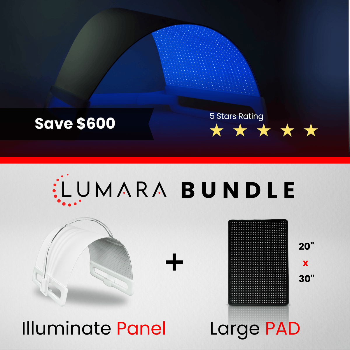 Lumara Illuminate Blue V1 415nm LED Light Panel