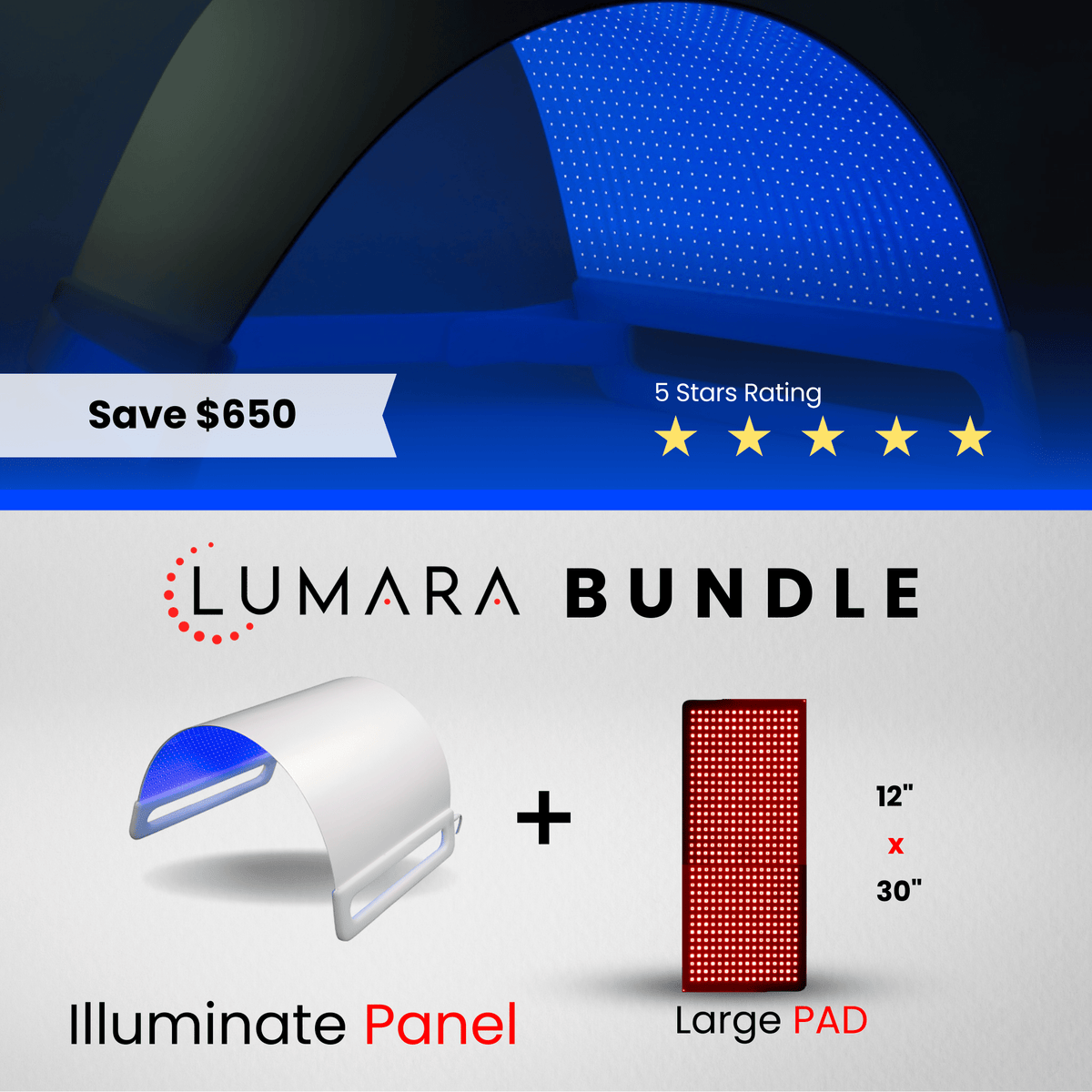 Lumara Illuminate Blue V1 415nm LED Light Panel