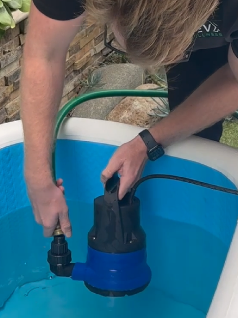 RevX Wellness Cold Plunge Drain Pump 3/4 HP Submersible Pump