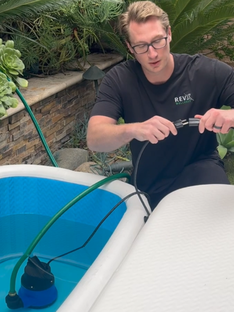RevX Wellness Cold Plunge Drain Pump 3/4 HP Submersible Pump