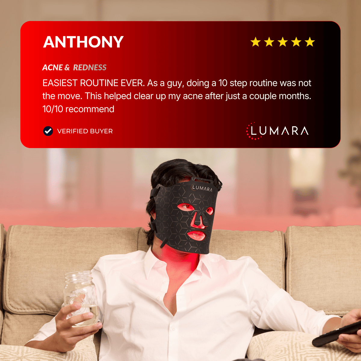 Lumara VISO 660nm Red Light LED Face Mask