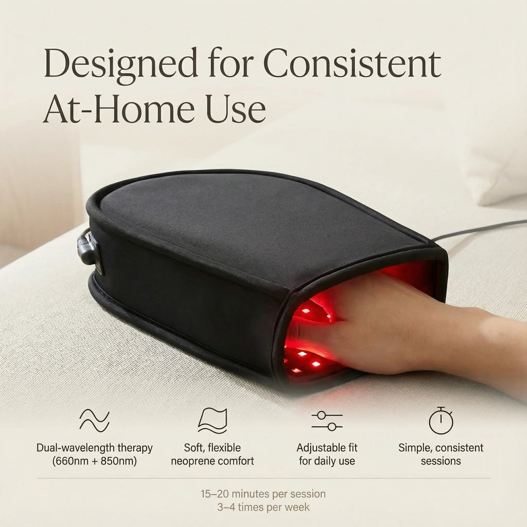 Nicebeam Hand Gloves 660nm & 850nm LED Glove, Single or Pair