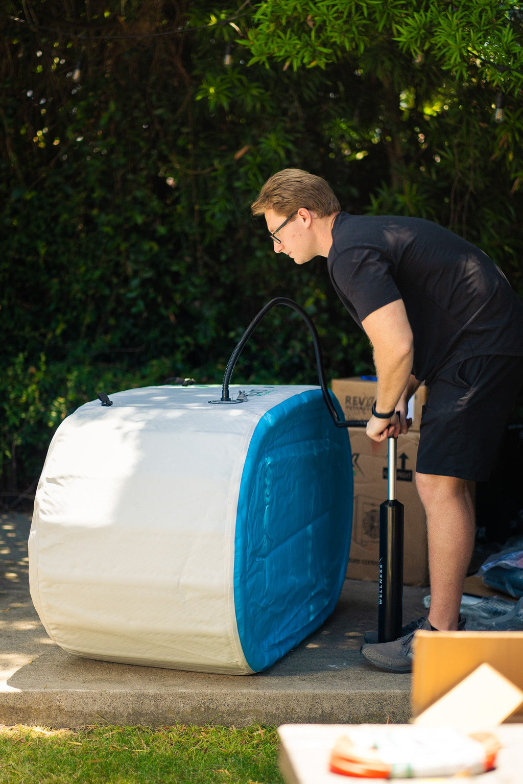 RevX Wellness Tub Deluxe Inflatable Cold Plunge Tub