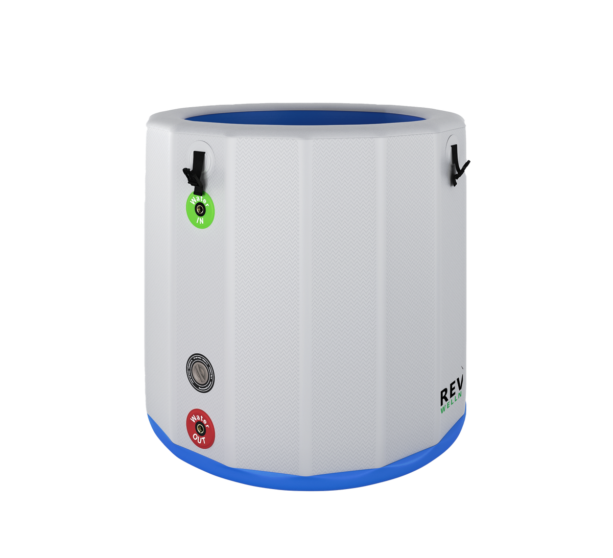 RevX Wellness Barrel Inflatable Cold Plunge Barrel with Steps