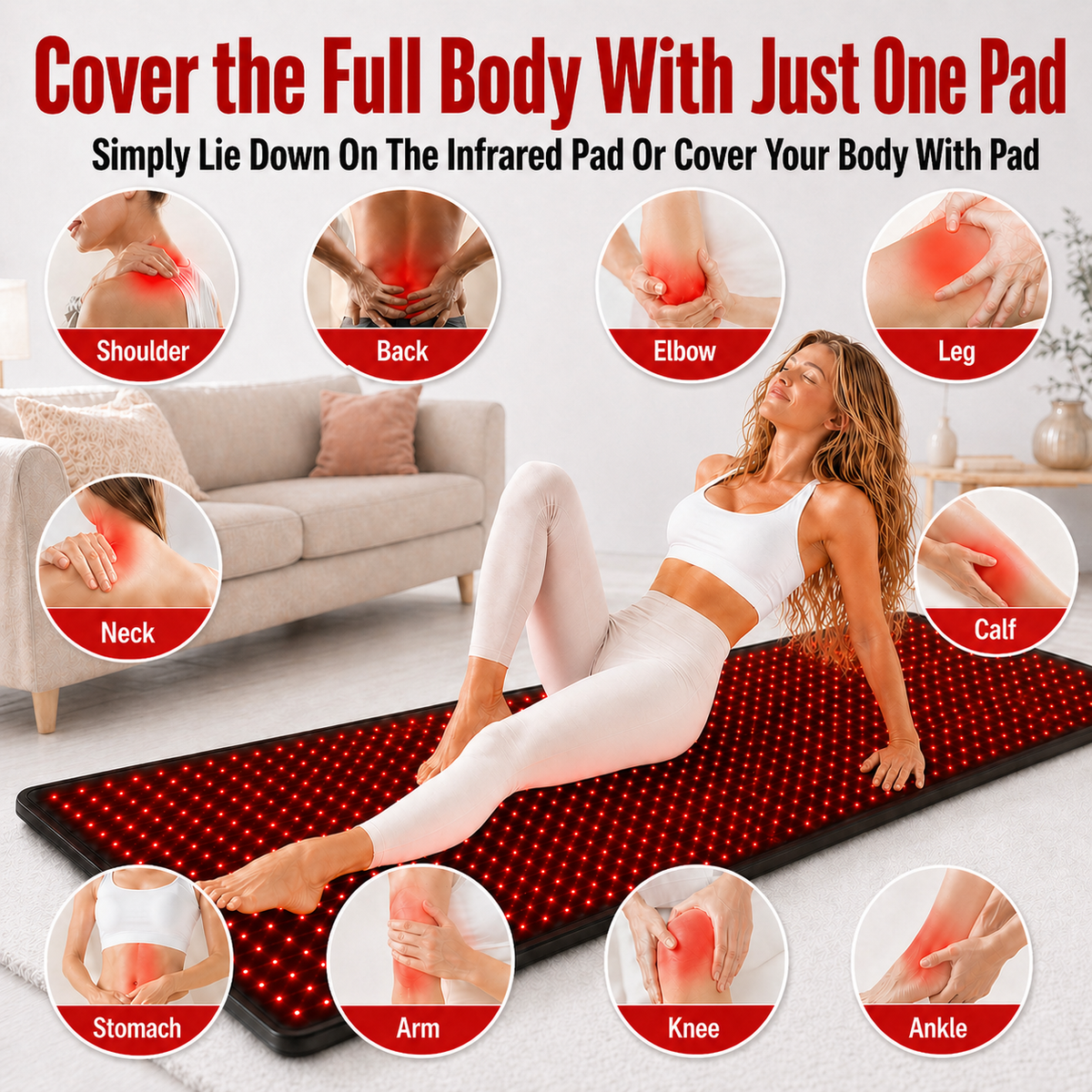 iReliev FullGlow 180 Full-Body Red & Near-Infrared Light Mat