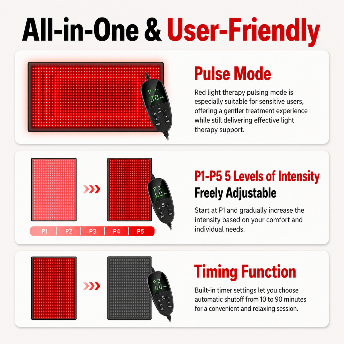 iReliev FullGlow 180 Full-Body Red & Near-Infrared Light Mat