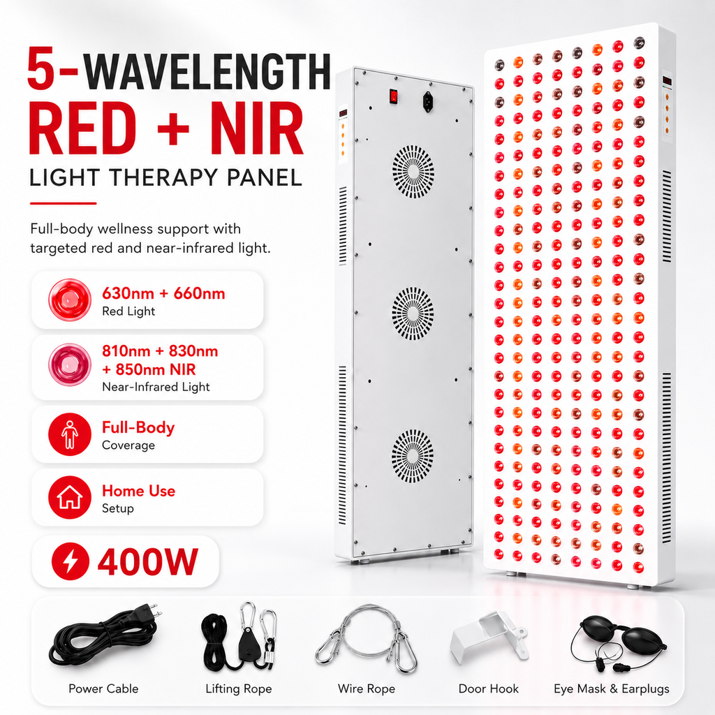 iReliev 1500W Full-Body Red & Near-Infrared LED Panel