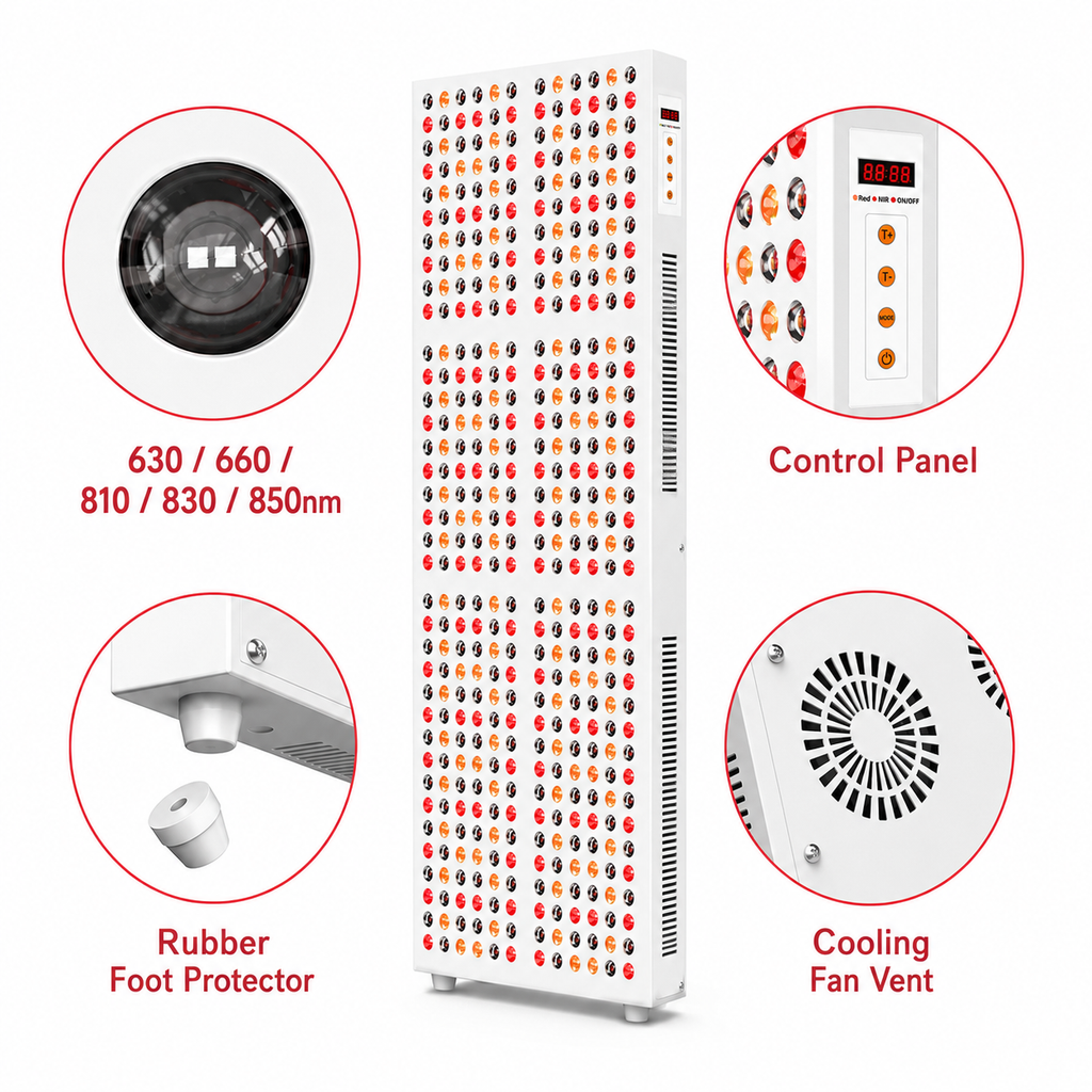 iReliev 2400W Full-Body Red & Near-Infrared LED Panel
