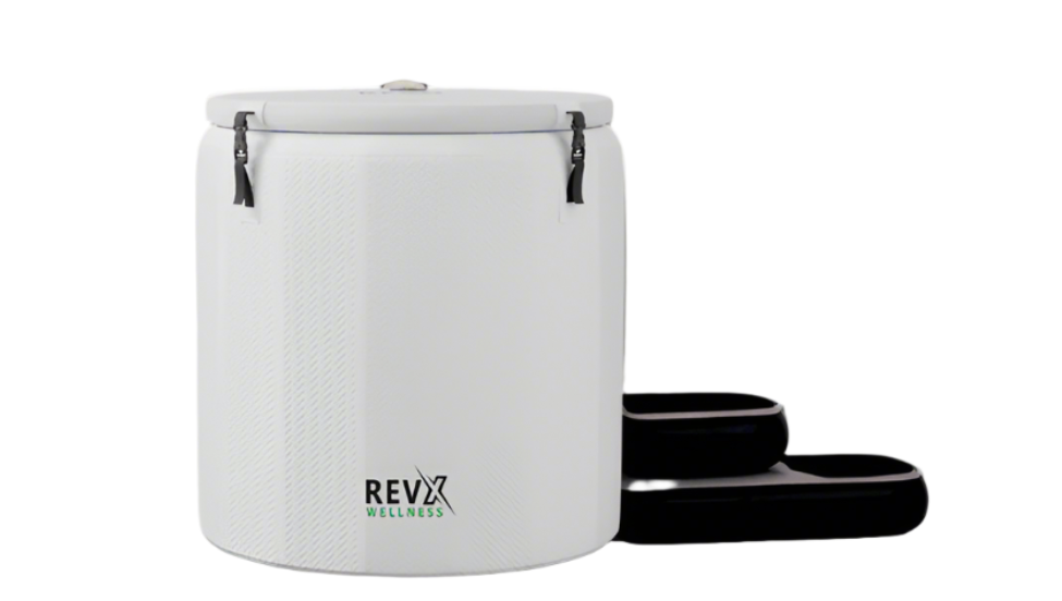 RevX Wellness Barrel Inflatable Cold Plunge Barrel with Steps