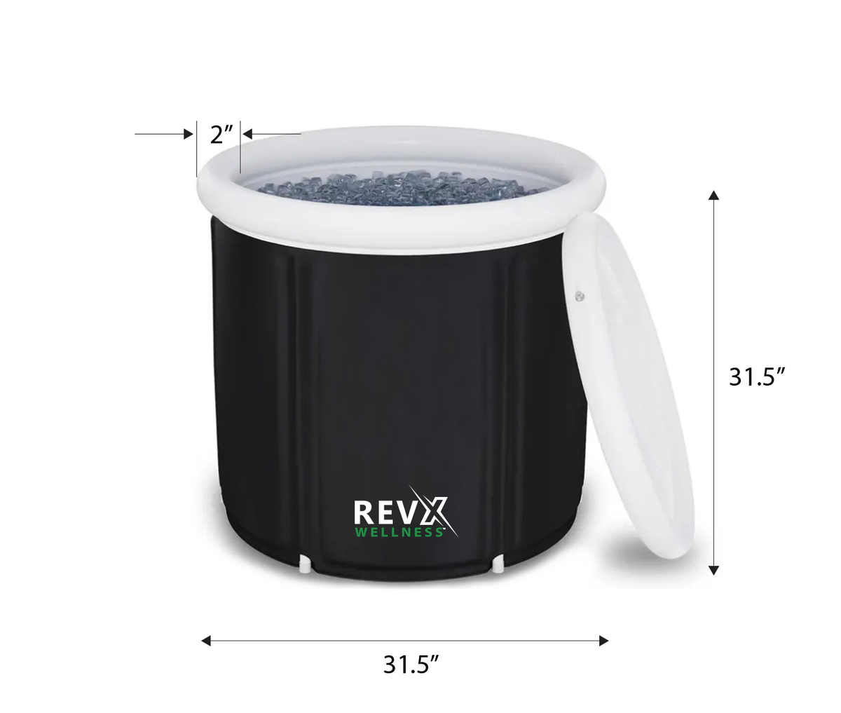RevX Wellness Ice Pod Portable Inflatable Ice Bath