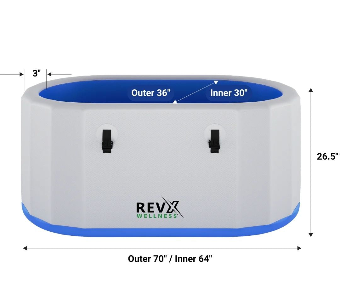 RevX Wellness Tub Deluxe Inflatable Cold Plunge Tub