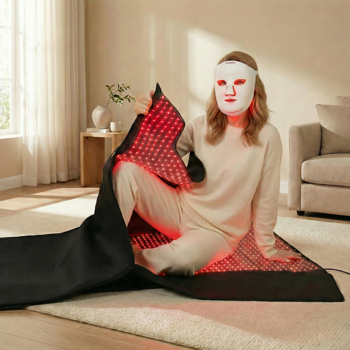 Nicebeam Full Body Bundles Mat or Bag + Hat, Lamp or Mask