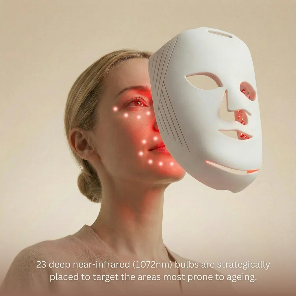 Nicebeam LED Face Mask 4-Wavelength Red, Blue & NIR LED Face Mask