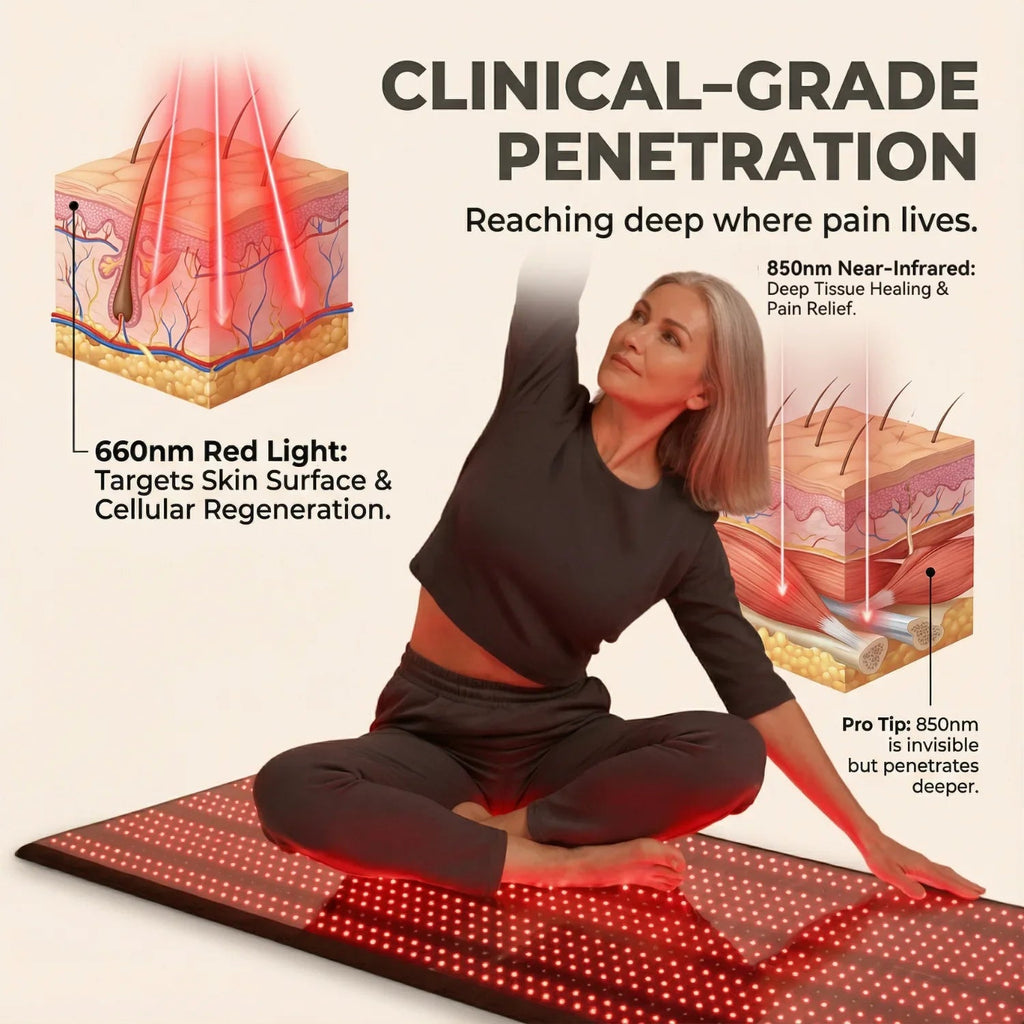 Nicebeam Full Body Mat 660nm & 850nm Red Light Therapy Mat