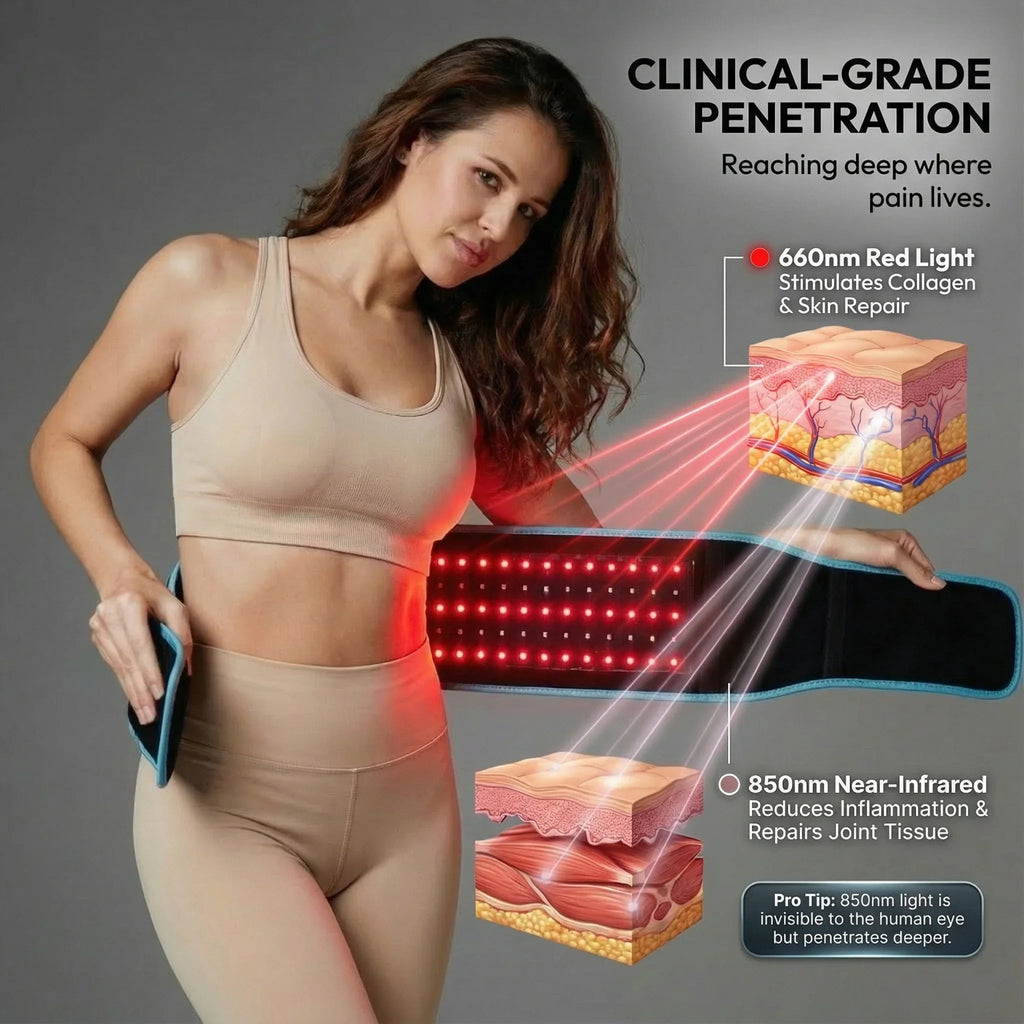 Nicebeam Belt 105-LED 660nm & 850nm LED Wrap for Back & Waist