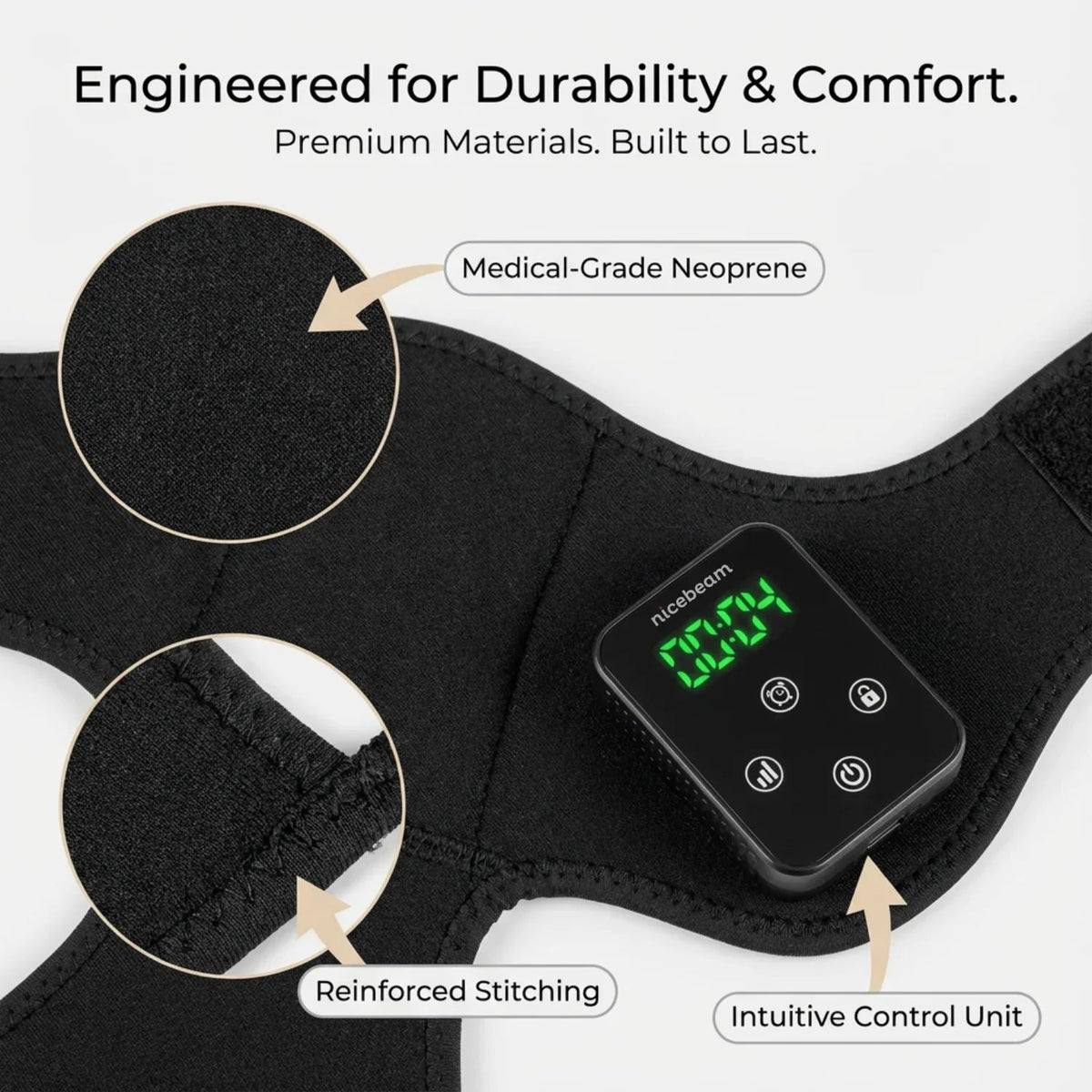 Nicebeam Knee Pad Cordless 660nm & 850nm LED Wrap