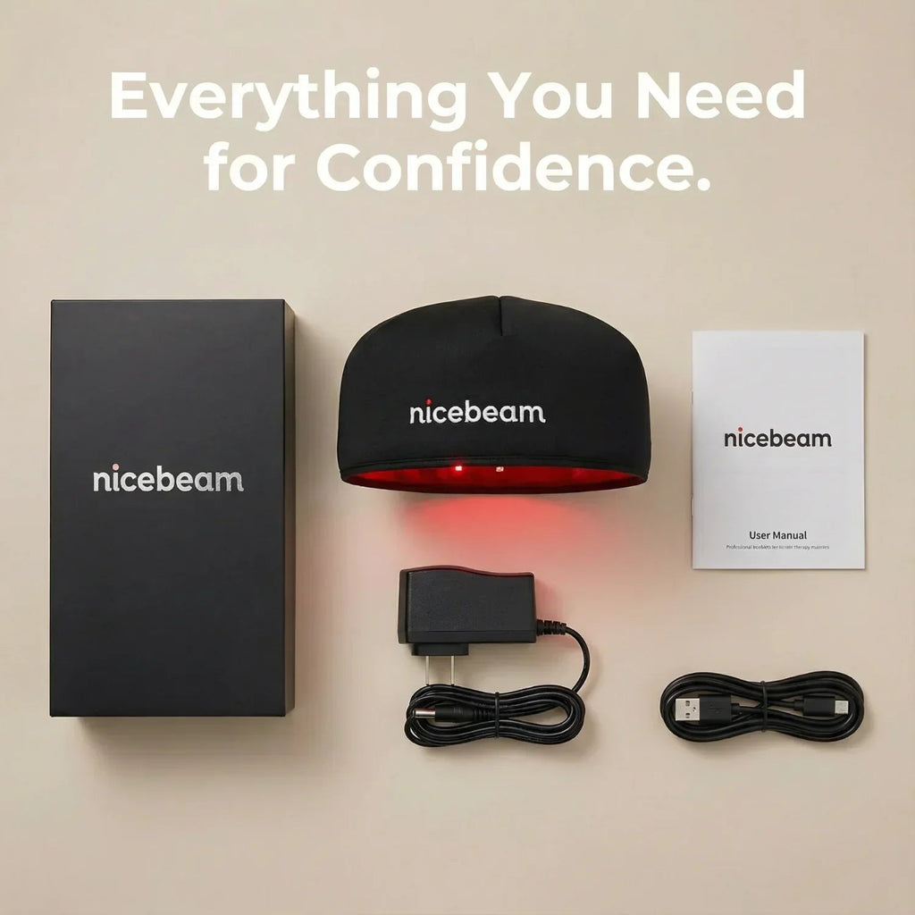 Nicebeam Red Light Hat 660nm & 830nm LED Scalp Cap