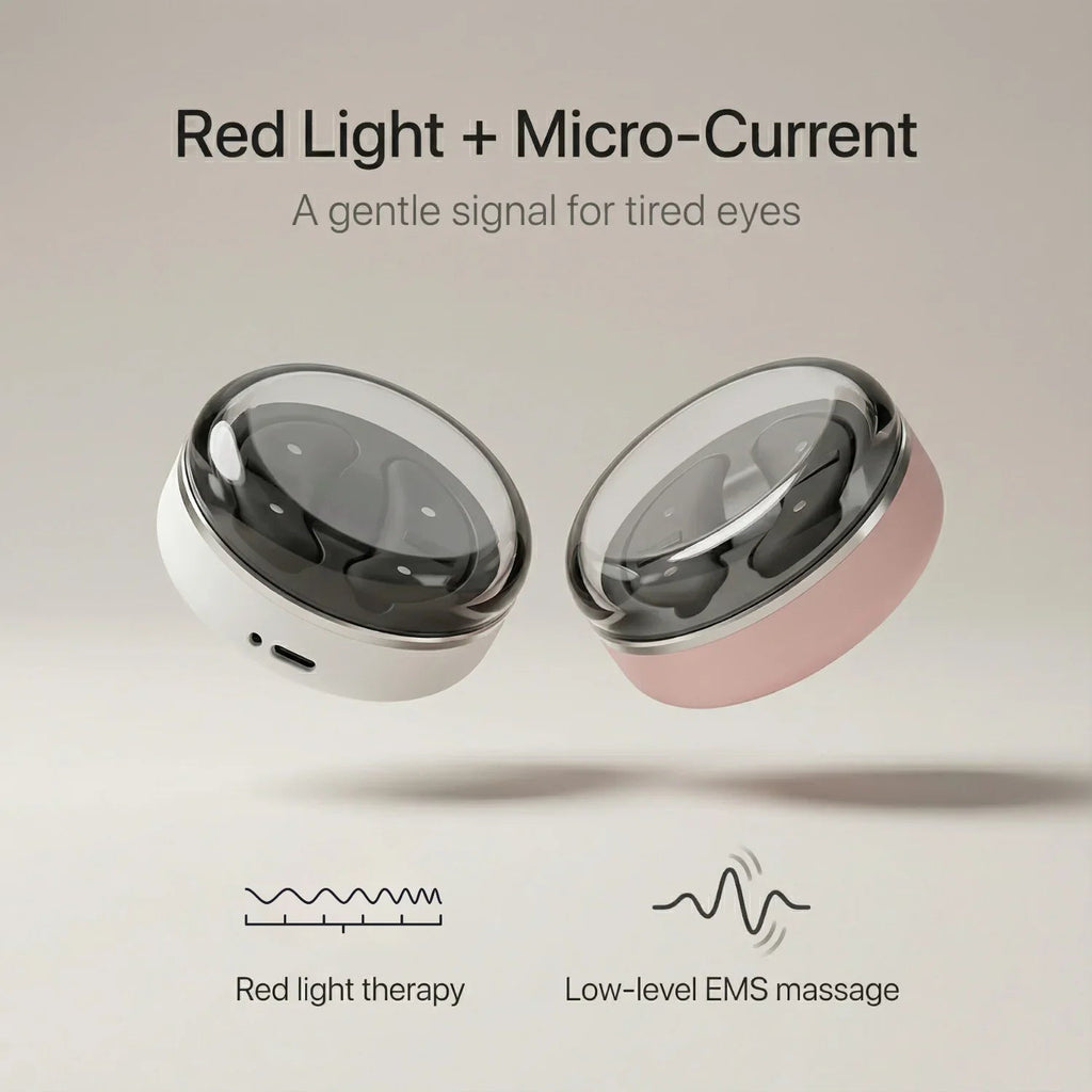 Nicebeam Eye Pods 660nm Red Light & EMS Under-Eye Wearable