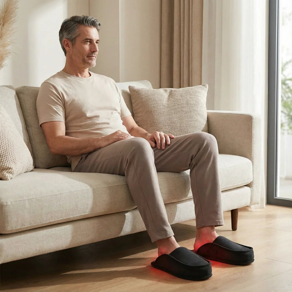 Nicebeam Slippers 132-LED 660nm & 850nm Red Light Foot Wraps