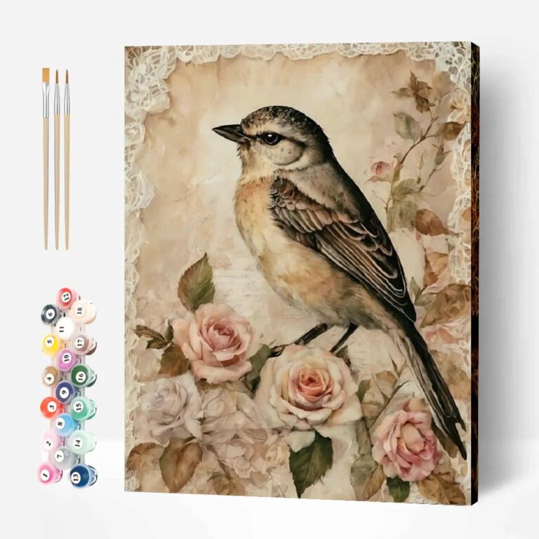 Bird Standing on the Flower