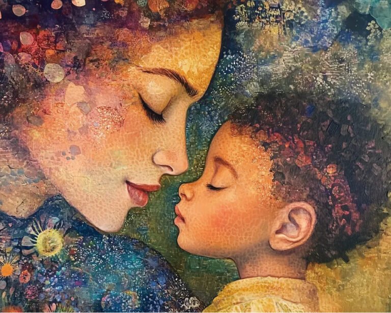 Mother and Child Paint by Numbers