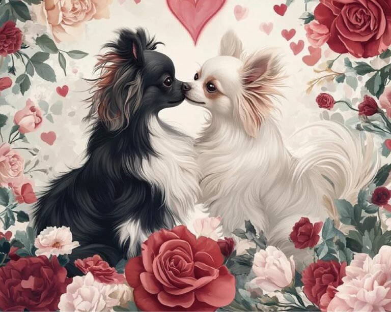 Valentine’s Day Love Dogs Paint By Numbers
