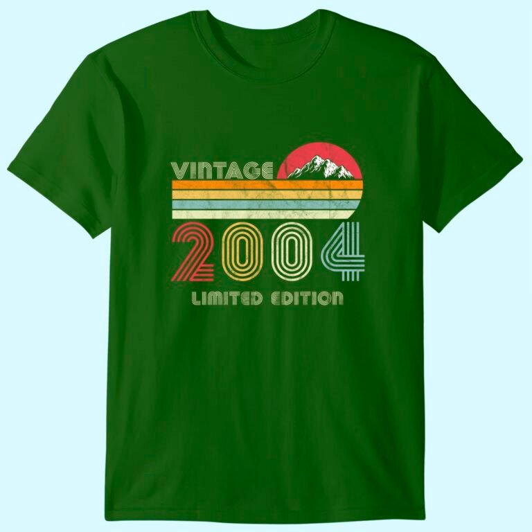 17 Year Old Gifts Vintage 2004 Limited Edition 17th Birthday T-shirt