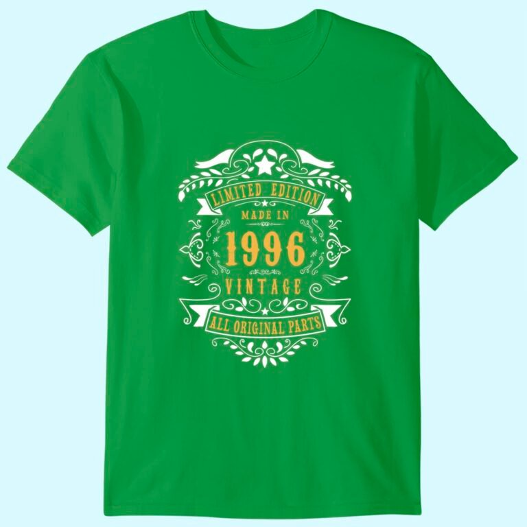 25 Years Old Made In 1996 25th Birthday, Anniversary Gift T-shirt