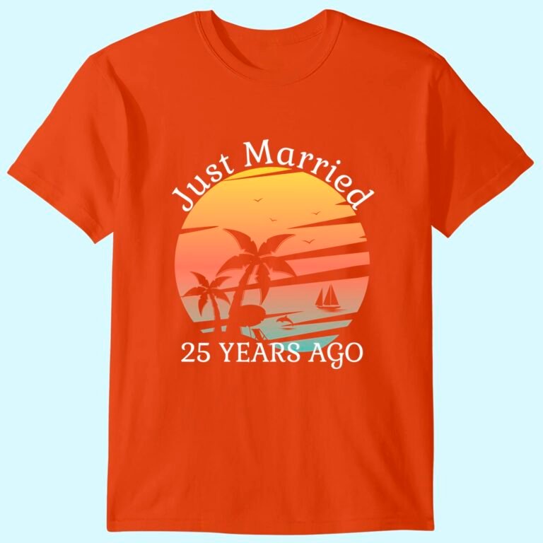 25th Wedding Anniversary Cruise Just Married 25 Years T-shirt