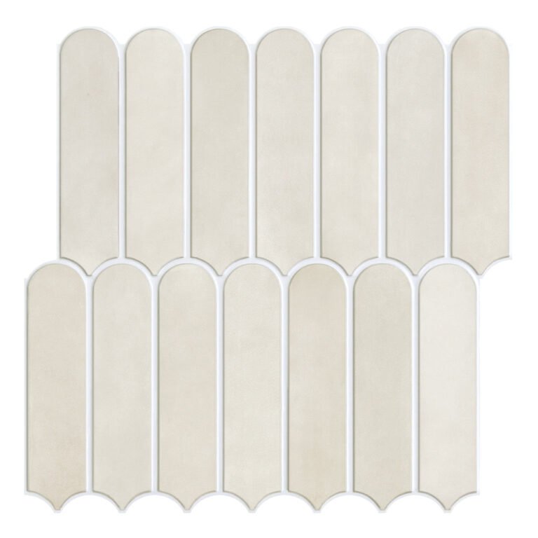 3D Toledo Cream Fish Scale Peel and Stick Wall Tile