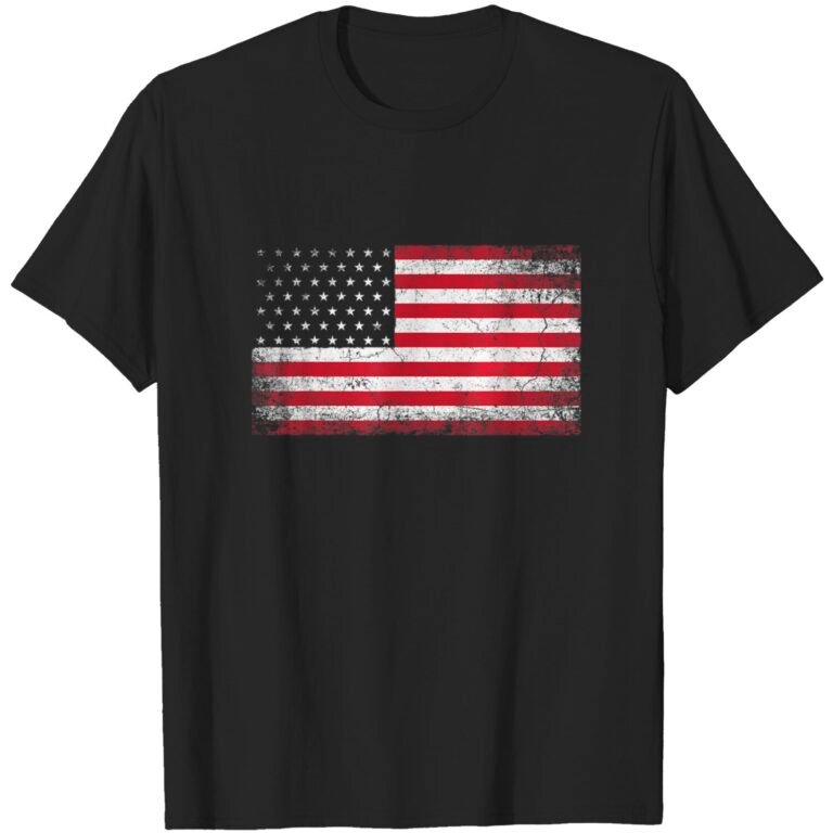 4th Of July American Flag Vintage Usa Men Women Patriotic T-shirt