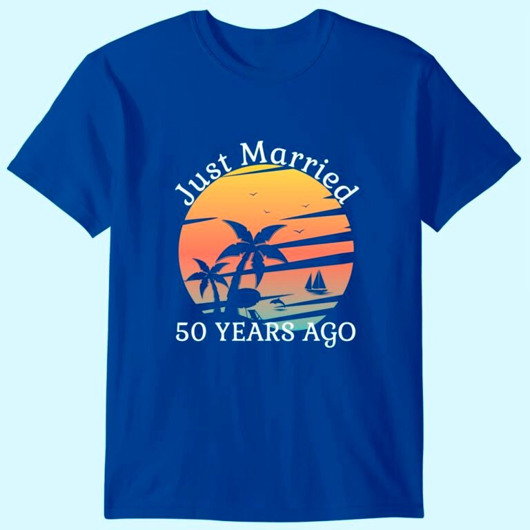 50th Wedding Anniversary Cruise Just Married 50 Years Gift T-shirt
