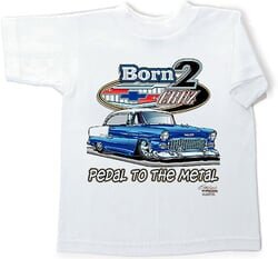 55 Chevy Kids Tee Shirt – Classic Car Youth Clothing