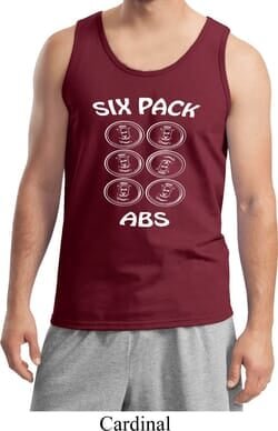 6 Pack Abs Beer Funny Mens Tank Top