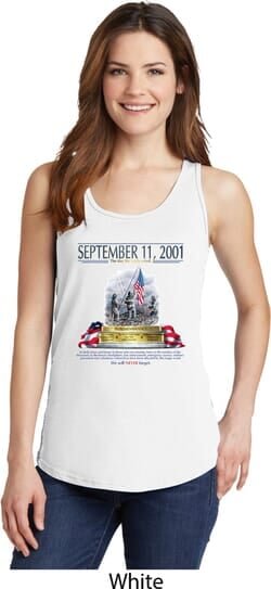 9-11 Never Forget Ladies Tank Top