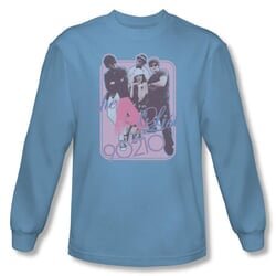 90210 Shirt A List Long Sleeve Carolina Blue Tee T-Shirt