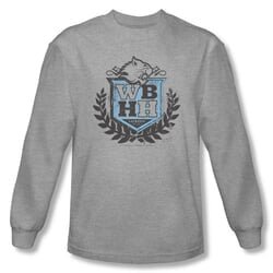 90210 Shirt WBHH Long Sleeve Athletic Heather Tee T-Shirt