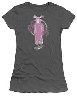 A Christmas Story Juniors Shirt Pink Nightmare Charcoal T-Shirt