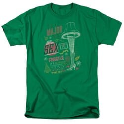 A Christmas Story Shirt Its A Major Prize Kelly Green T-Shirt