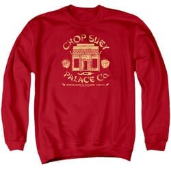 A Christmas Story Sweatshirt Chop Suey Palace Co Adult Red Sweat Shirt