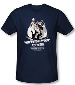 Abbott & Costello Shirt Off Your Rocker Navy Slim Fit Tee T-Shirt