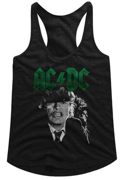 AC/DC Juniors Tank Top Angus Growl Black Racerback