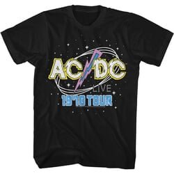 AC/DC Shirt 1978 Tour Black T-Shirt