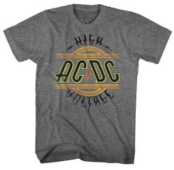AC/DC Shirt High Voltage Athletic Heather T-Shirt
