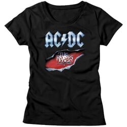 AC/DC Shirt Juniors Razor’s Edge Black T-Shirt