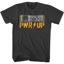AC/DC Shirt Power Up Knob Black T-Shirt